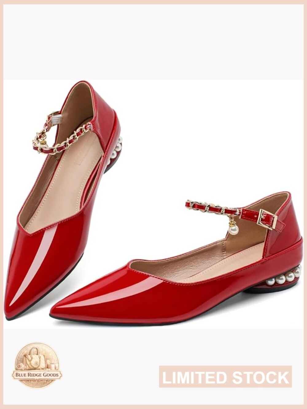 Closed Toe Low Heel Dress Shoes Mary Jane Flats Wedding Party Casual Shoes